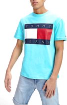 Tommy Hilfiger T-shirt - Mannen - lichtblauw/donkerblauw/rood/wit