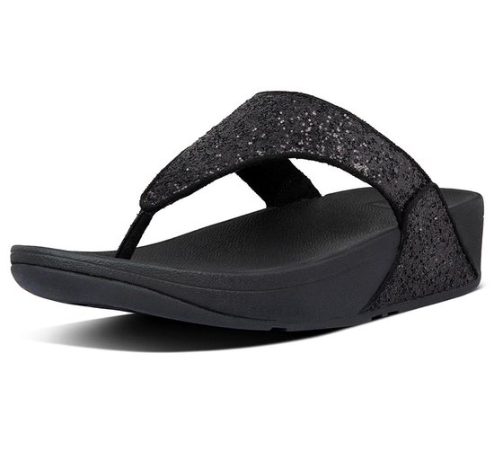 FitFlop Lulu Toe Thongs slippers zwart - Maat 38