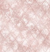Reclaimed Mercury Glass roze behang (vliesbehang, roze)