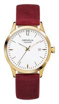 Orphelia Fashion OF711701 - Horloge - Leer - Rood - 36 mm