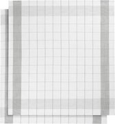 De Witte Lietaer keukenhanddoek - Theedoek - 68x68 cm - Set van 2 grijs