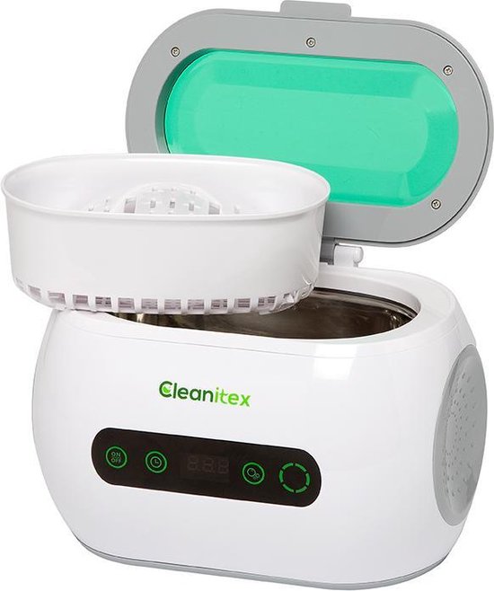 Cleanitex CXH06 - 0,6 liter | Ultrasoon reiniger met een krachtige reiniging (Ultrasoonbad, ultrasoon baden, reinigingsbad, ultrasone reiniger, reinigers, ultrasonic cleaner, brillen apparaat, pedicure)