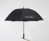 JuCad golf paraplu met pin - zwart
