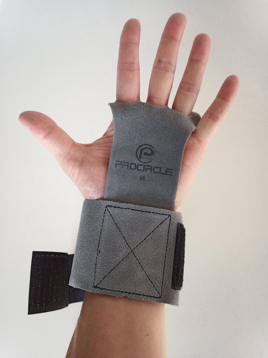 ProCircle Crossfit Grips - Fitness Handschoenen - Leer - Medium - ProCircle