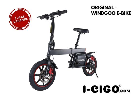 Siësta Inademen Huisje I-CIGO - Wind-goo - Windgoo - Elektrische fiets - 14 inch -opvouwbaar stuur  - e-bike -... | bol.com