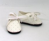 Paola Reina Witte Schoenen met Veters 32 cm