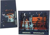 pop-up kaart Brussel kleurrijke kaart