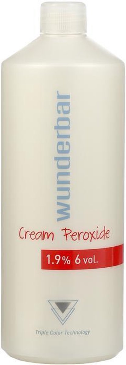 Wunderbar Cream Developer | Oxydant-creme  1,9% 6 vol 1000ML - Wunderbar