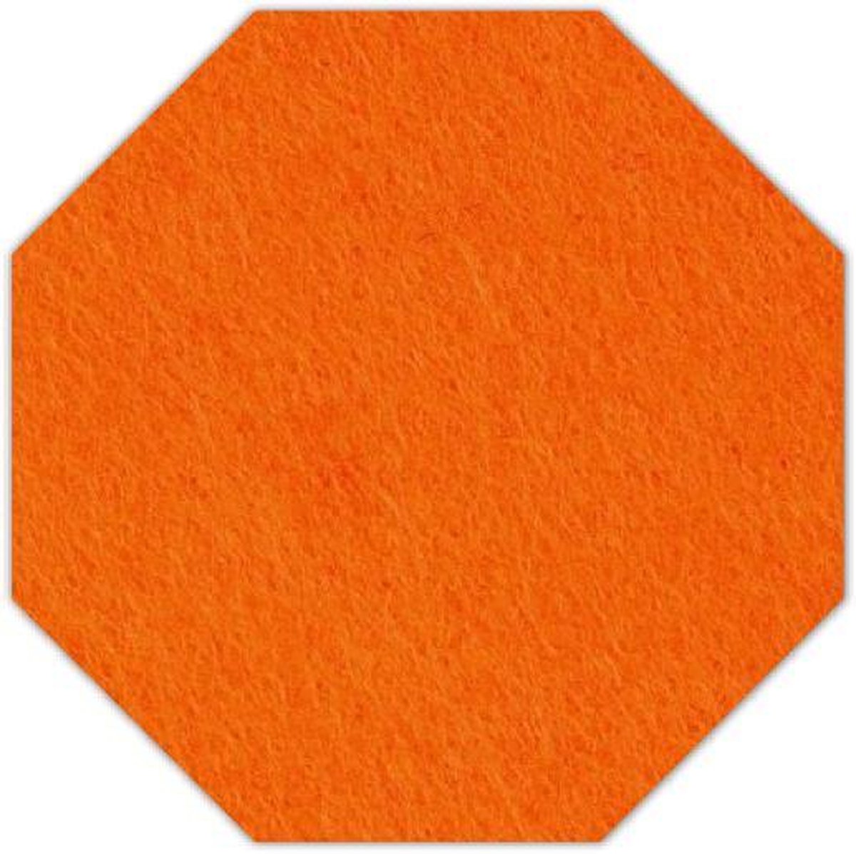 8-hoek vilt onderzetter - Oranje - 6 stuks - ø 95 mm - 8-hoek - Glas onderzetter - Cadeau - Woondecoratie - Woonkamer - Tafelbescherming - Onderzetters Voor Glazen - Keukenbenodigdheden - Woonaccessoires - Tafelaccessoires