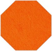 8-hoek vilt onderzetter - Oranje - 6 stuks - ø 95 mm - 8-hoek - Glas onderzetter - Cadeau - Woondecoratie - Woonkamer - Tafelbescherming - Onderzetters Voor Glazen - Keukenbenodigdheden - Woonaccessoires - Tafelaccessoires