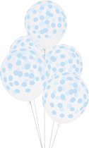 Ballonnen - Bollen lichtblauw - set 5 - My Little Day - 30cm - baby - jongen - geboorte