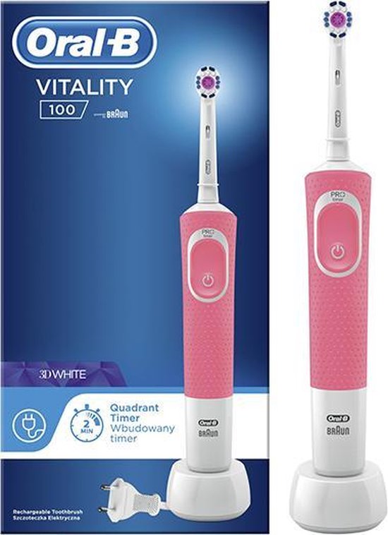 Gehoorzaamheid Besmettelijk onwettig Oral-B Vitality 100 CrossAction - Elektrische Tandenborstel - Roze | Bestel  nu!