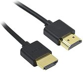 NÖRDIC HDMI-N2020 HDMI 1.4 dunne kabel Ultra HD 4k, HDR Color en ARC, 2 m, zwart
