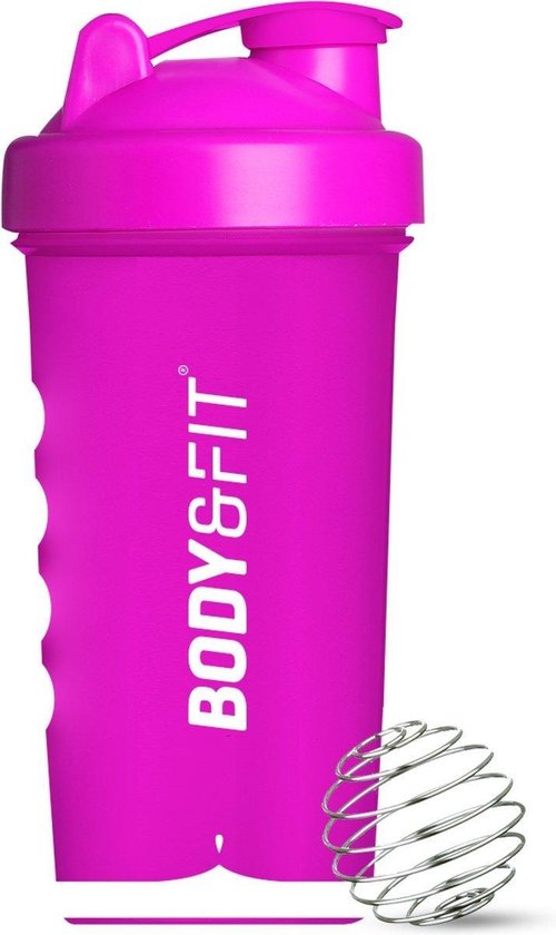 Body & Fit Shakebeker - Roze - BPA Vrij - Vaatwasserbestendig - 700 ml |  bol.com