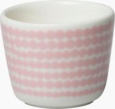 Set van 2 eierdopjes Marimekko Oiva Siirtolapuutarha Räsymatto roze