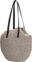 PE-Florence Rieten Ronde Shopper - Grijs