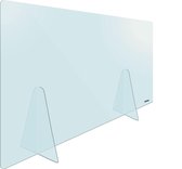 DESQ® Tafel Preventiescherm | 160 x 65 cm | 5 mm dik helder transparant Plexiglas