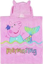 Peppa Pig - Poncho meisje - Roze - Maat 50x115cm