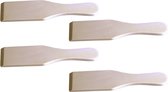 12x Spatules en bois gourmet / raclette 15 cm - Petites spatules pour gourmet / griller / raclette