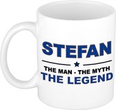 Stefan The man, The myth the legend cadeau koffie mok / thee beker 300 ml