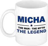 Micha The man, The myth the legend cadeau koffie mok / thee beker 300 ml