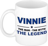 Vinnie The man, The myth the legend cadeau koffie mok / thee beker 300 ml