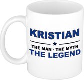 Kristian The man, The myth the legend cadeau koffie mok / thee beker 300 ml