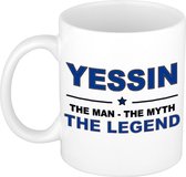 Yessin The man, The myth the legend cadeau koffie mok / thee beker 300 ml