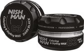 Nish Man Coloring & Styling Wax- Dark Black- Color Wax- 2 STUKS