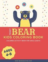 Teddy Bear Kids Coloring Book