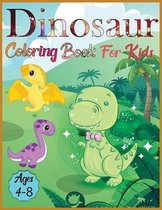 Dinosaur coloring book for kids ages 4-8