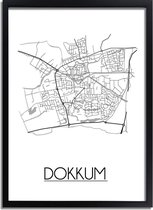 DesignClaud Dokkum Plattegrond poster A2 poster (42x59,4cm)