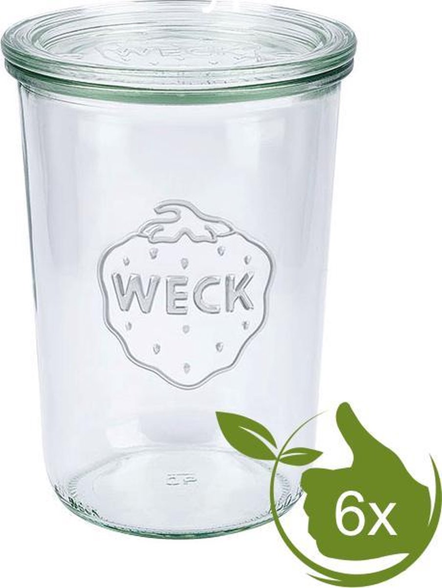 Weck STORT glas met deksel (850ml) 3/4L