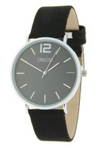 Ernest Horloge Cindy - large - silver zwart