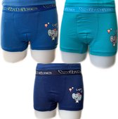 Embrator 3-pack jongens Boxershorts Bo blauw 104/110