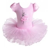 Balletpakje Ballerina Roze + Tutu Balletpakje - roze - Ballet - prinsessen tutu verkleed jurk meisje