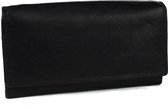 Massi Miliano Portemonnee Dames Massi Nappa Leer Zwart-  (RP2201-6) -