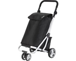 ShoppingCruiser® 3-Wheel Boodschappentrolley - Boodschappenwagen met koeltas - Afneembare boodschappentas - Waterafstotend - Zwart