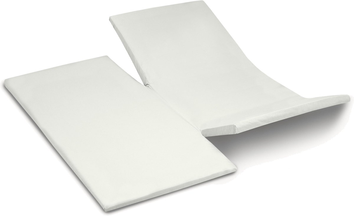 Cinderella - Topper Hoeslaken met dubbele split - Jersey - 180x200/210 cm - Ivoor