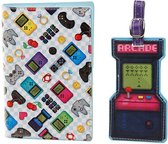Puckator - Paspoorthoesje - met Bagagelabel - Game Over - Giftset