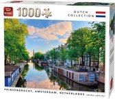 Puzzel 1000 Stukjes PRINSENGRACHT CANAL, AMSTERDAM, NETHERLANDS, 1000 stukjes - Volwassenen
