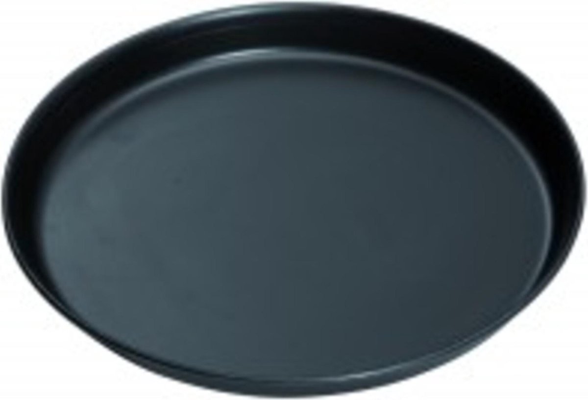 Vlakke plaat / pizzaplaat / zwarte plaat / Ø 450 mm / H = 25 mm