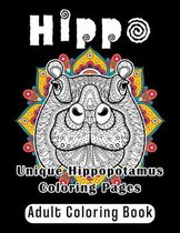 Hippo Adult Coloring Book