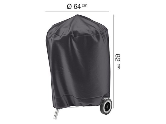 | AeroCover bbq hoes ø 64cm antraciet BBQ Hoes universele kogelbbq buitenkeuken | Aerocover