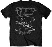 Thin Lizzy Heren Tshirt -2XL- Nightlife Zwart