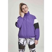 Urban Classics - 3-Tone Crinkle Trainings jacket - XS - Paars