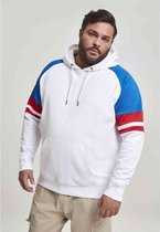 Urban Classics Hoodie/trui -L- Raglan Racing Wit