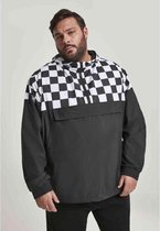 Urban Classics Jacket -2XL- Check Pull Over Zwart