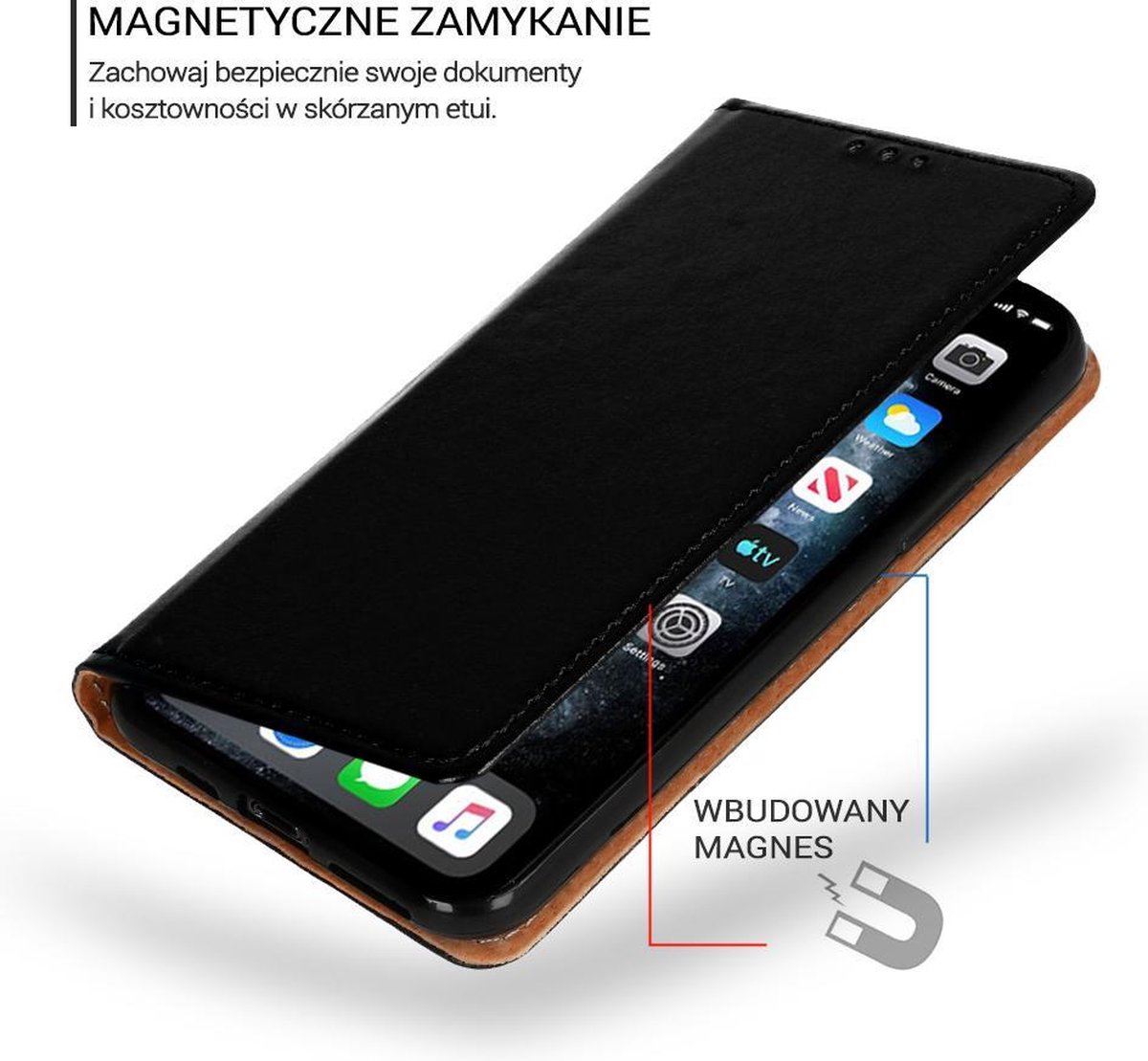 ZKl Telecom Telefoonhoesje - Book Case - Geschikt Voor Apple IPhone 11 Pro Max - Zwart