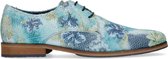 Sacha - Heren - Veterschoenen met bloemenprint en snakeskin - Maat 45